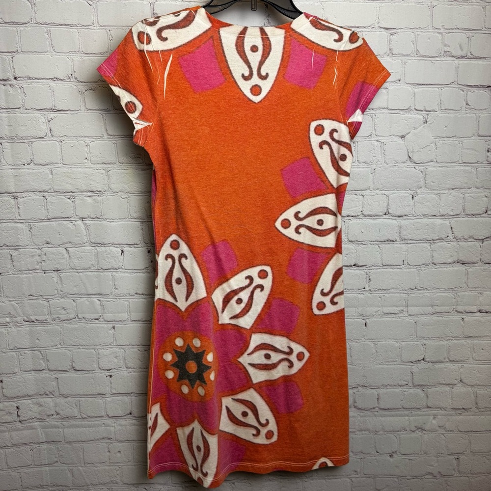 Vintage Highway artsy floral printed retro chic boho dress size Small abstract - Picture 8 of 10